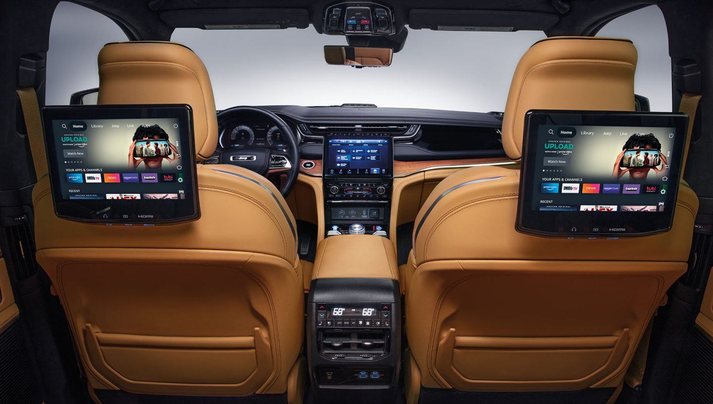Jeep Grand Cherokee interiors screens and seats